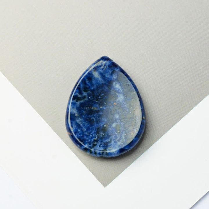 Buddha Stones a forma di goccia, pietra protettiva antistress, decorazione in cristallo 45*35*8mm - Sodalite - 45*35*8mm - image 11