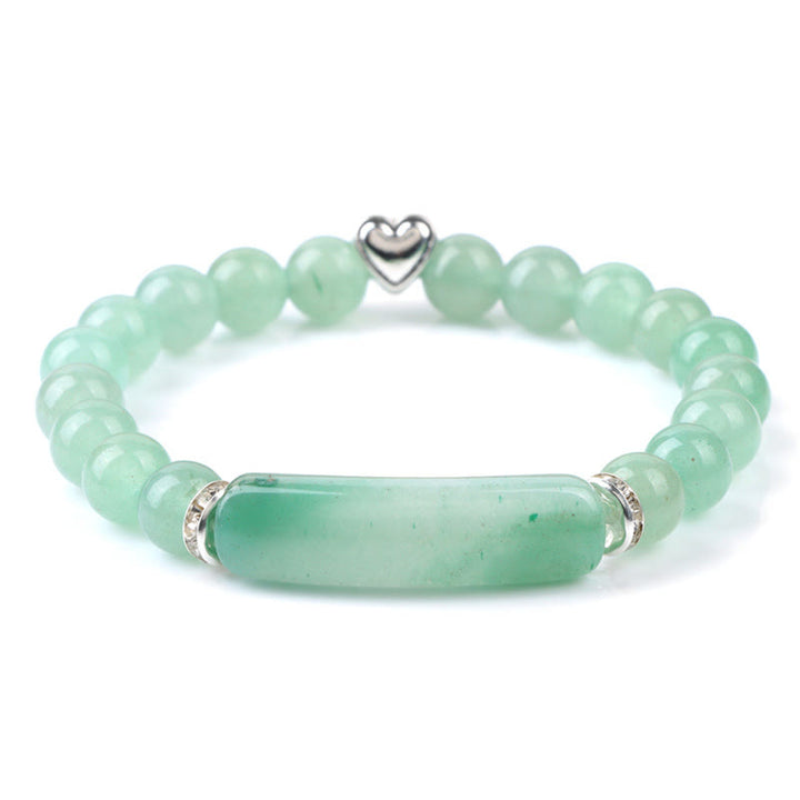 Buddha Stones Bracciale curativo con ametista, occhio di tigre, lapislazzuli, avventurina verde, rodonite e diaspro dalmata. - Avventurina verde (circonferenza del polso 15-16 cm) - image 10