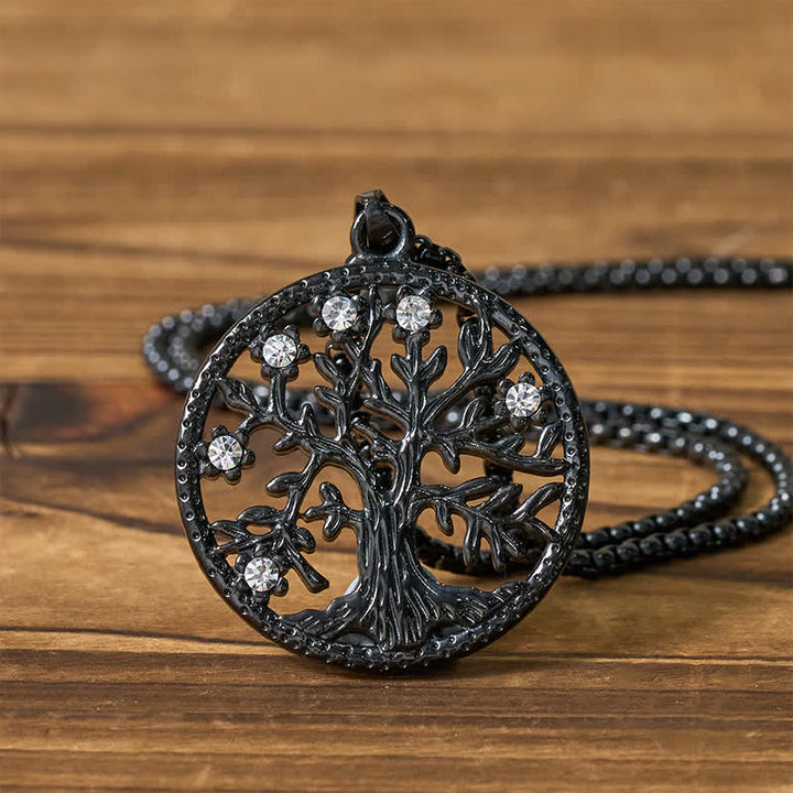 Buddha Stones Collana con ciondolo "Albero della Vita" in acciaio al titanio. - image 19