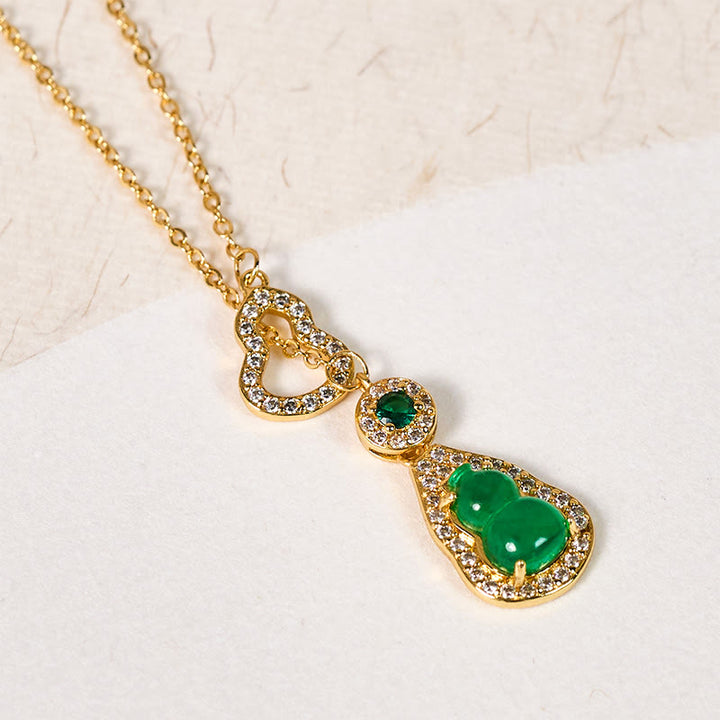 Collana con ciondolo a forma di bilancia in rame e zucca colorata con design cavo Buddha Stones. - image 2