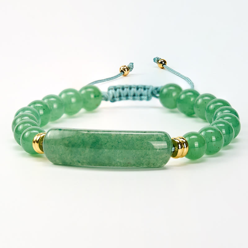 Buddha Stones Bracciale per la trasformazione positiva con ametista, avventurina verde, occhio di tigre e quarzo fragola - image 2