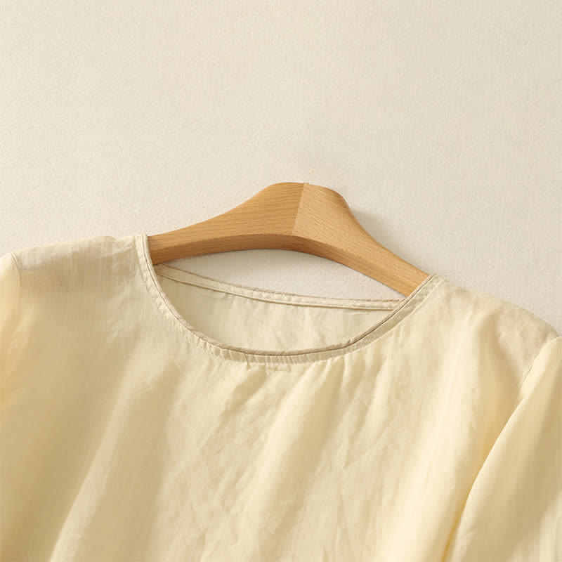 Buddha Stones T-shirt da donna a maniche corte con stampa floreale estiva - image 11