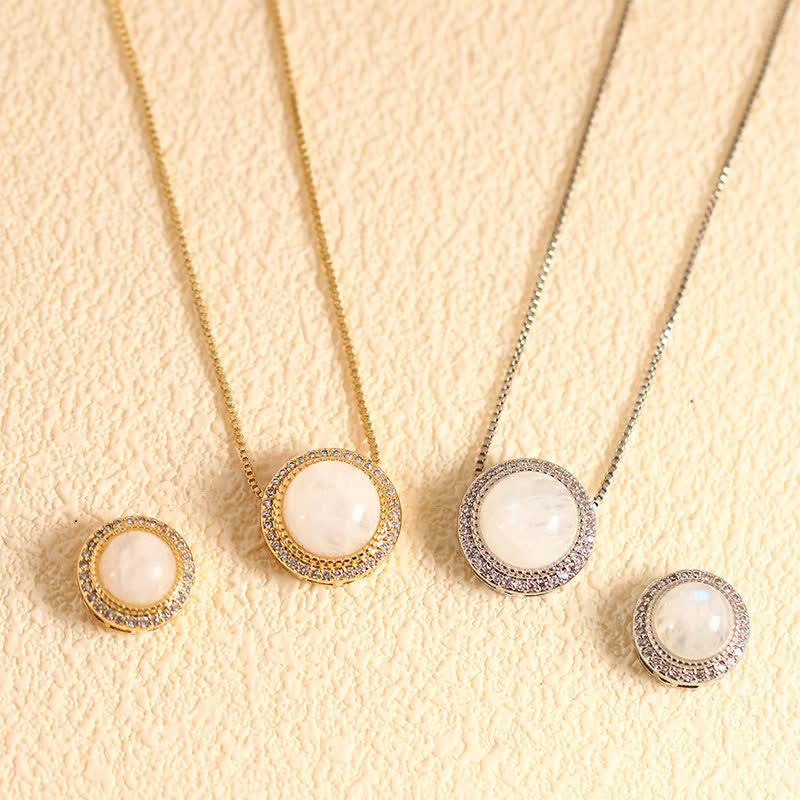 Buddha Stones Collana terapeutica con intarsio di perline di cristallo multiple in quarzo rosa naturale. - Pietra di luna naturale (il colore può variare) - Catena argentata con perline da 10 mm - image 13