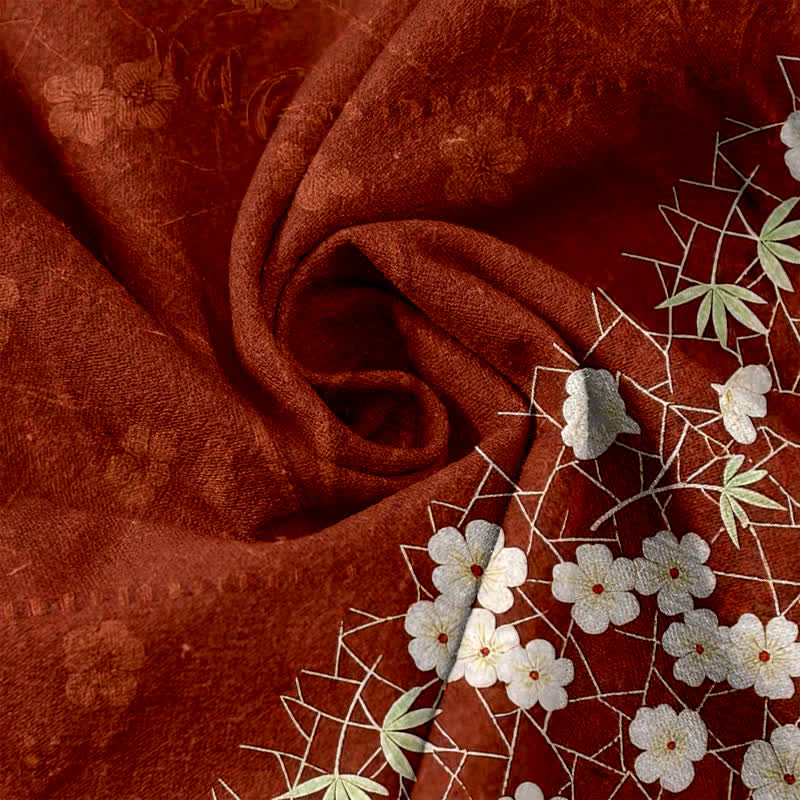 Buddha Stones Pantaloni da donna in puro cotone con fantasia floreale e vita elasticizzata, dotati di tasche. - image 2