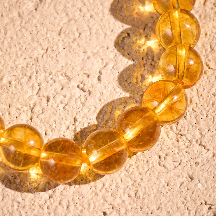 Buddha Stones Bracciale protettivo con quarzo trasparente naturale e citrino per il viaggio. - image 12