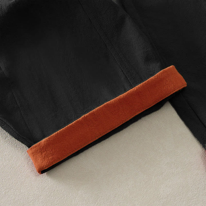 Buddha Stones Pantaloni harem da donna primaverili casual con coulisse in tinta unita, in cotone, con tasche. - image 10