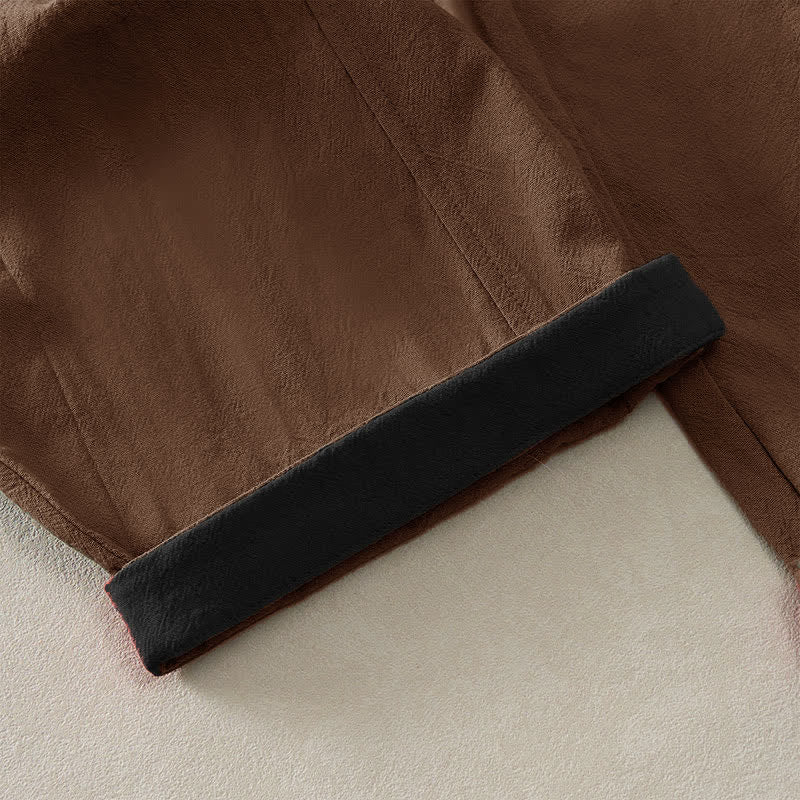 Buddha Stones Pantaloni harem da donna primaverili casual con coulisse in tinta unita, in cotone, con tasche. - image 16