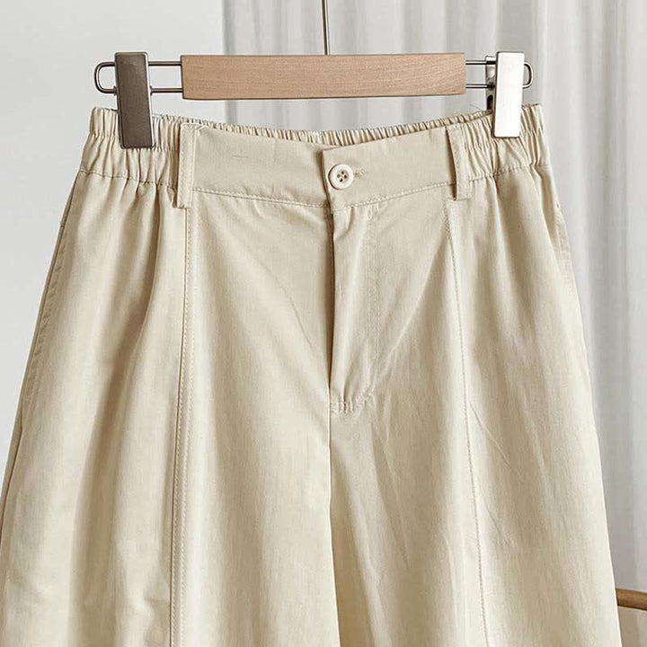 Buddha Stones Pantaloni harem da donna estivi casual con bottoni e tasche. - image 7