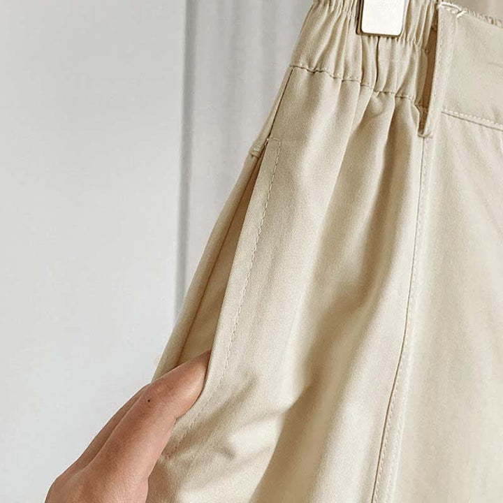 Buddha Stones Pantaloni harem da donna estivi casual con bottoni e tasche. - image 11