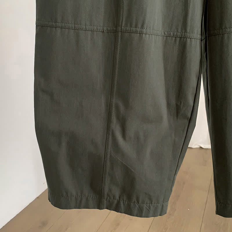 Buddha Stones Pantaloni harem da donna estivi casual con bottoni e tasche. - image 3