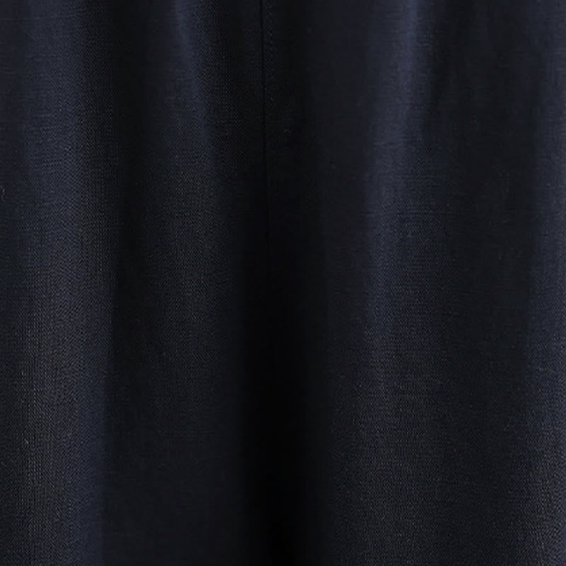 Buddha Stones Pantaloni harem da donna estivi minimalisti, plissettati e a tinta unita con tasche. - image 11