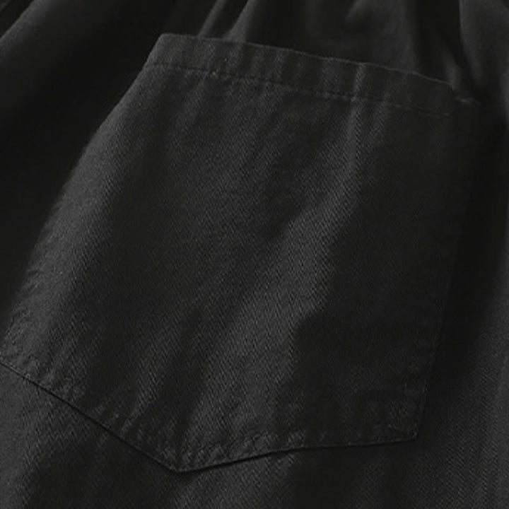 Buddha Stones Pantaloni estivi casual da donna a tinta unita con elastico in vita e gamba affusolata e tasche. - image 7