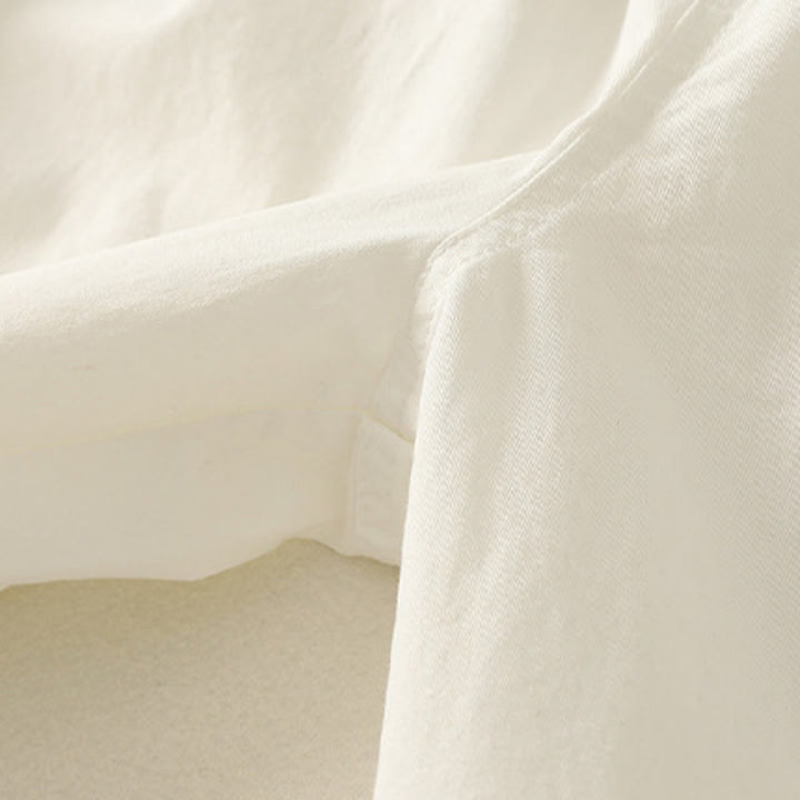 Buddha Stones Pantaloni estivi casual da donna a tinta unita con elastico in vita e gamba affusolata e tasche. - image 18