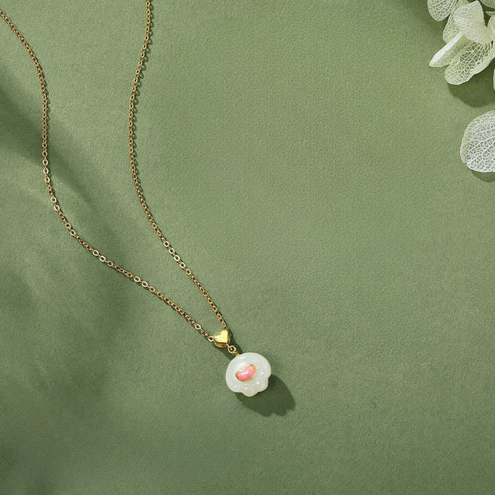 Buddha Stones Collana portafortuna con zampa di gatto in giada Hetian naturale e argento sterling 925 - image 2