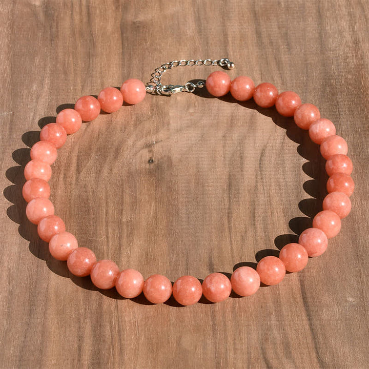 Buddha Stones Collana curativa con perle di tormalina acquamarina naturale da 12 mm - Pietra del sole naturale (il colore può variare) - image 13