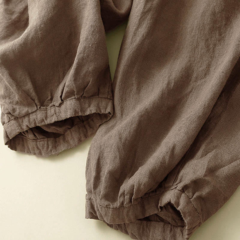 Pantaloni capri harem da donna Buddha Stones Commute con tasche - image 2