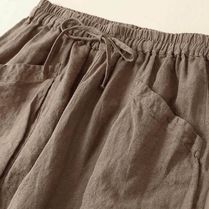 Pantaloni capri harem da donna Buddha Stones Commute con tasche - image 1