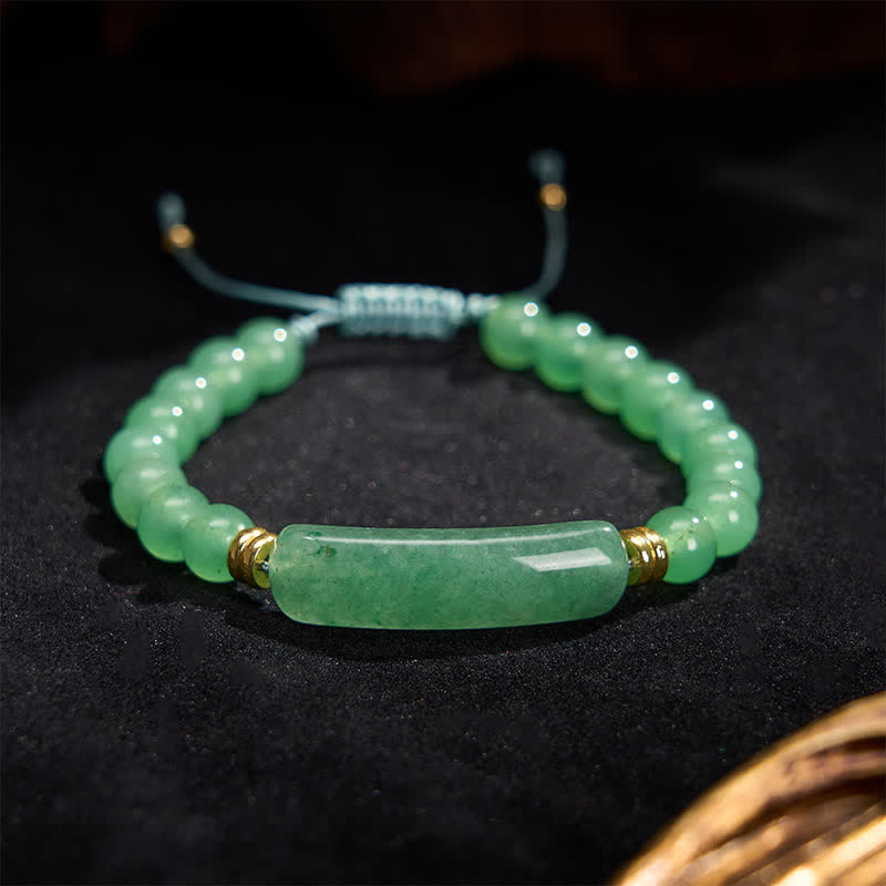 Buddha Stones Bracciale per la trasformazione positiva con ametista, avventurina verde, occhio di tigre e quarzo fragola - image 5