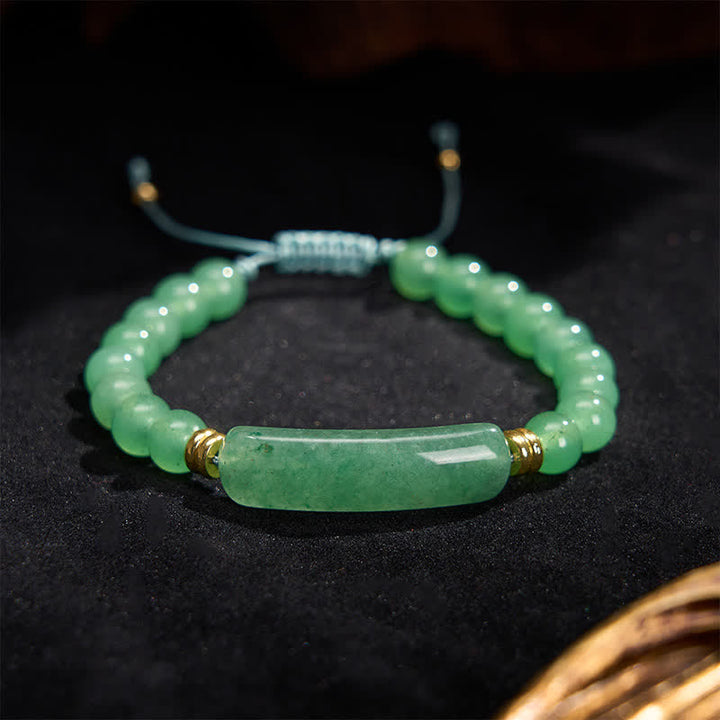 Buddha Stones Bracciale per la trasformazione positiva con ametista, avventurina verde, occhio di tigre e quarzo fragola - image 5