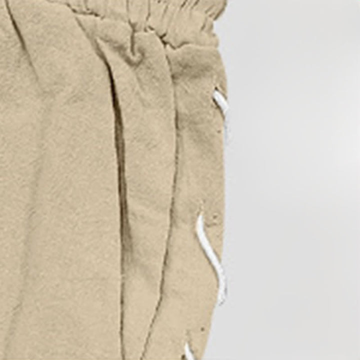 Pantaloncini Bermuda da uomo a gamba dritta con coulisse e spacchi laterali, modello Buddha Stones Summer Casual, con tasche. - image 6