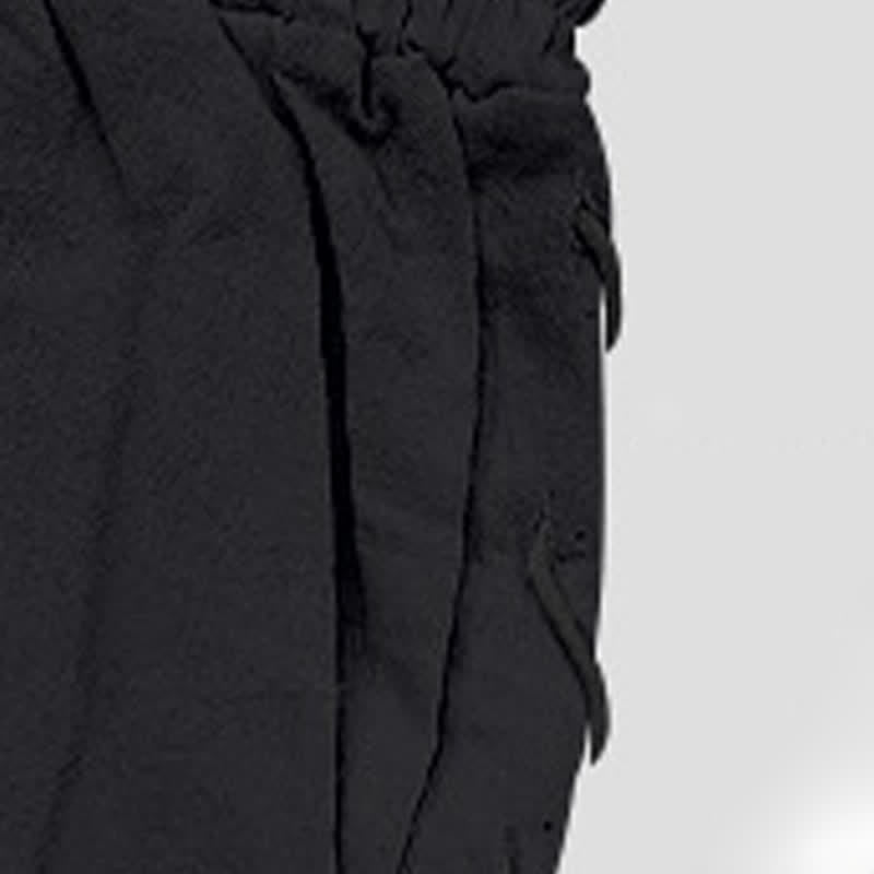 Pantaloncini Bermuda da uomo a gamba dritta con coulisse e spacchi laterali, modello Buddha Stones Summer Casual, con tasche. - image 13