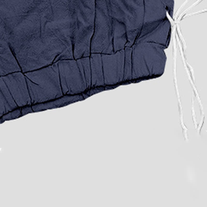 Pantaloncini Bermuda da uomo a gamba dritta con coulisse e spacchi laterali, modello Buddha Stones Summer Casual, con tasche. - image 48