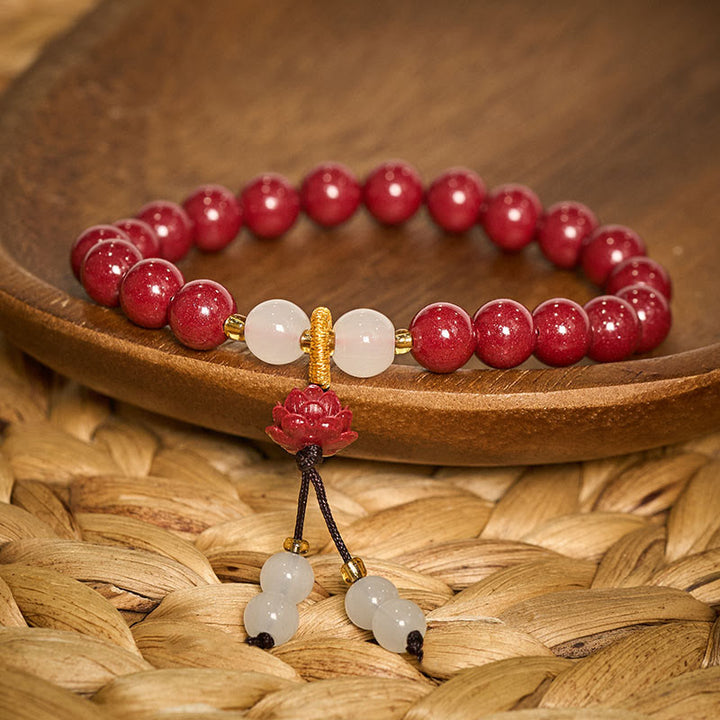 Buddha Stones Bracciale dell'Illuminazione al Loto in Cinnabro - image 10