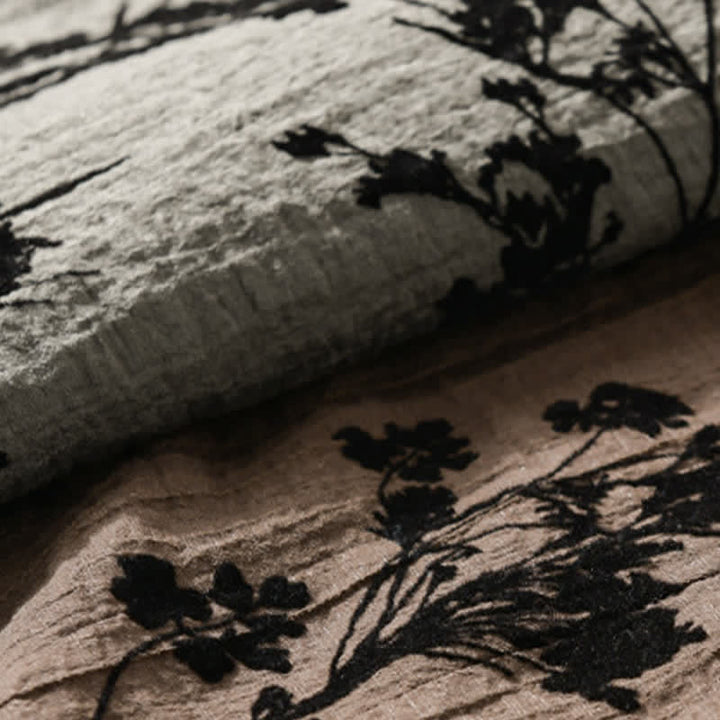 Buddha Stones Camicia da uomo estiva casual a maniche corte con stampa floreale e taschino decorativo. - image 20