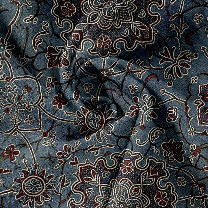 Buddha Stones Pantaloni da donna in puro cotone con fantasia floreale bohémien, elastico in vita e tasche. - image 2