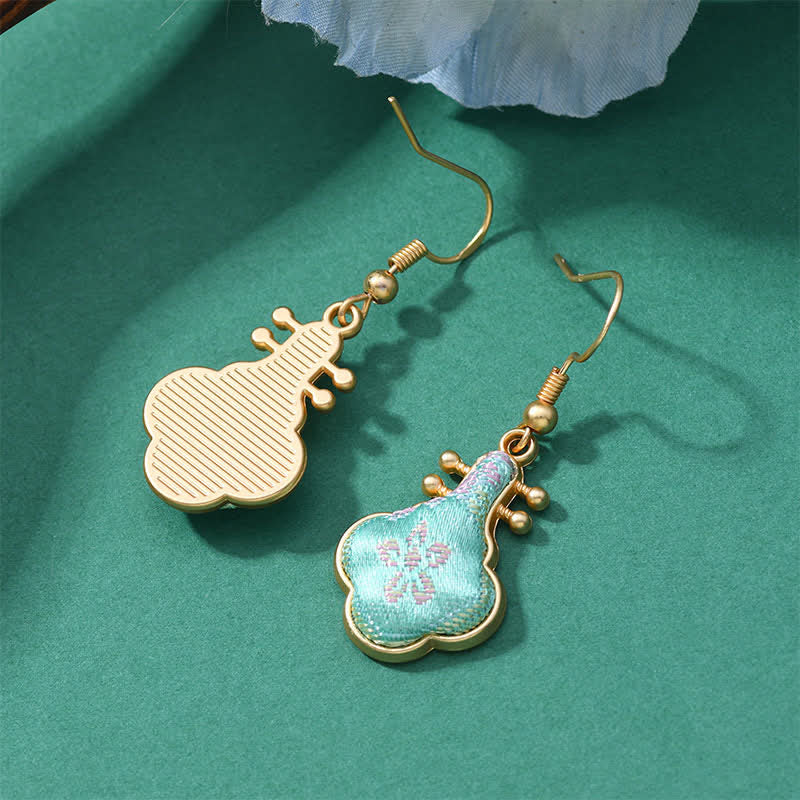Buddha Stones Orecchini pendenti Song Brocade Colorful Tone Floral Prosperity. - image 14