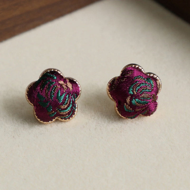 Buddha Stones Orecchini pendenti Song Brocade Flower Balance - image 3