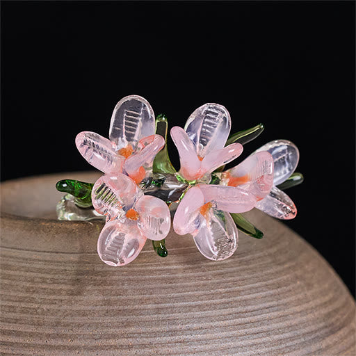 Buddha Stones Anello della saggezza con fiore di pero Liuli - image 11