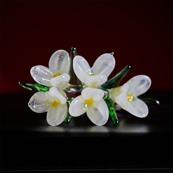 Buddha Stones Anello della saggezza con fiore di pero Liuli - image 5
