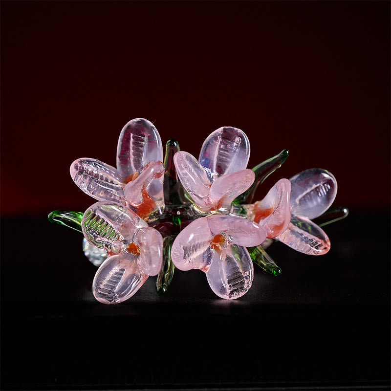 Buddha Stones Anello della saggezza con fiore di pero Liuli - image 12