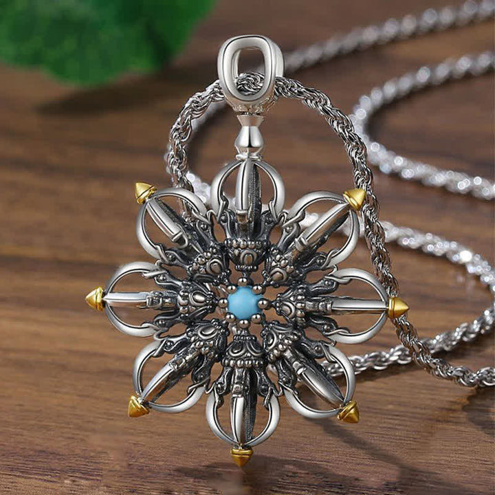 Buddha Stones Collana con ciondolo a forma di loto in rame "Nuovo inizio" - Rame (Ricchezza ♥ Fortuna) - image 0