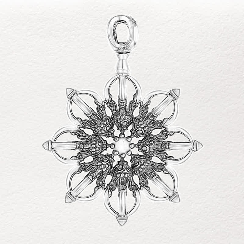 Buddha Stones Collana con ciondolo a forma di loto in rame "Nuovo inizio" - image 2