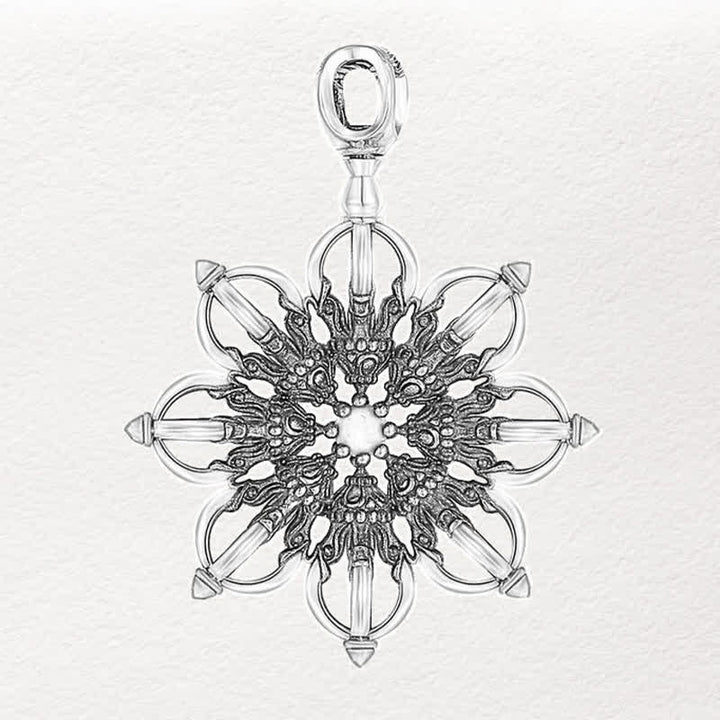 Buddha Stones Collana con ciondolo a forma di loto in rame "Nuovo inizio" - image 2