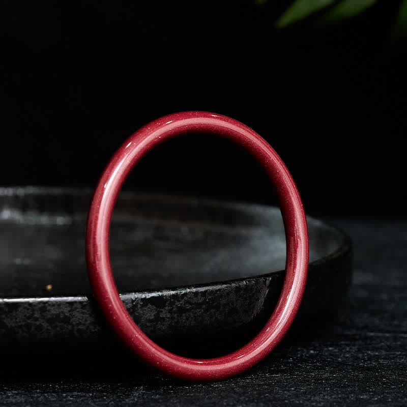 Buddha Stones Bracciale rigido Cinnabar Plain Heart Sutra Calm Sutra - image 9