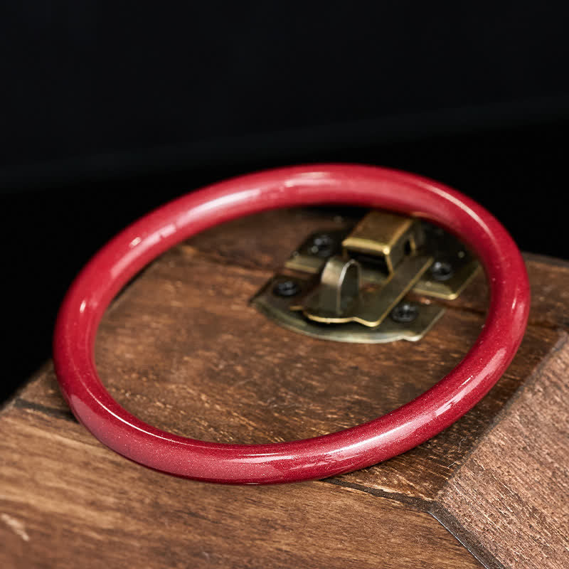 Buddha Stones Bracciale rigido Cinnabar Plain Heart Sutra Calm Sutra - image 3