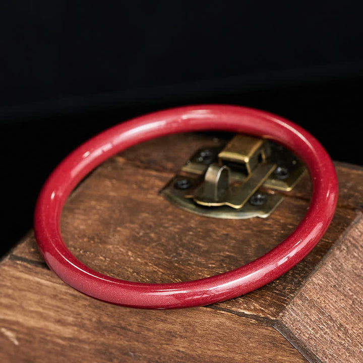 Buddha Stones Bracciale rigido Cinnabar Plain Heart Sutra Calm Sutra - image 3