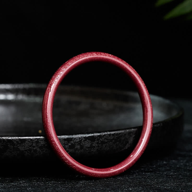 Buddha Stones Bracciale rigido Cinnabar Plain Heart Sutra Calm Sutra - image 9