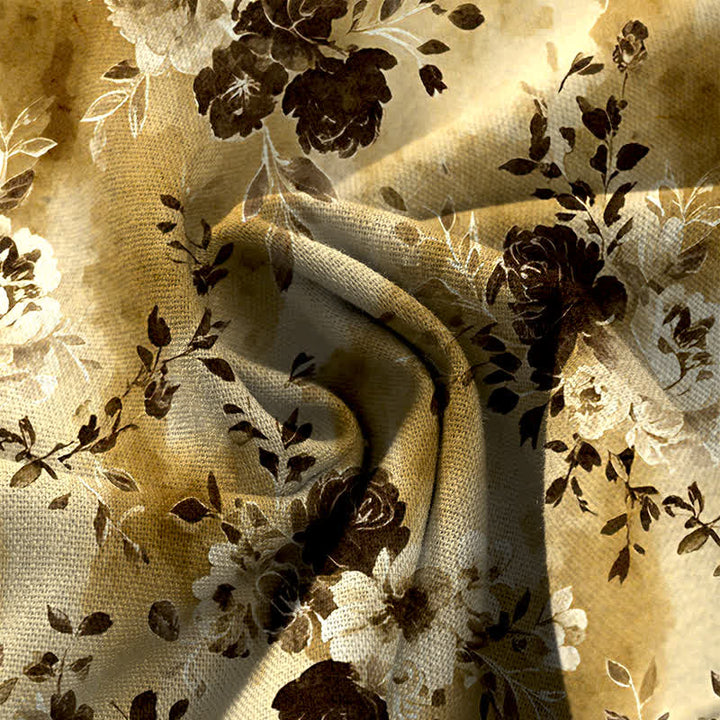Buddha Stones Pantaloni da donna in cotone e lino con fantasia floreale, vita elasticizzata e gamba larga, con tasche. - image 7
