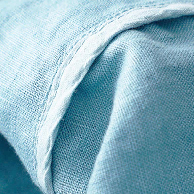 Buddha Stones Camicia senza maniche da donna estiva, casual, minimalista, con bottoni e tasca, tinta unita. - image 16