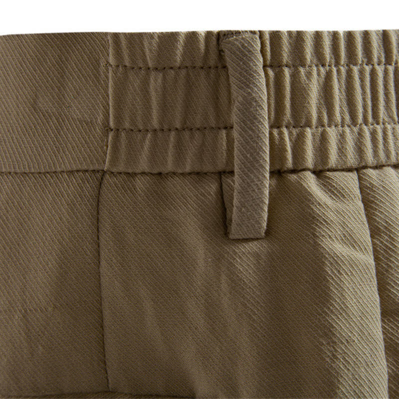 Pantaloncini Bermuda da uomo, modello classico estivo casual con cerniera e bottoni, con tasche, Buddha Stones. - image 8