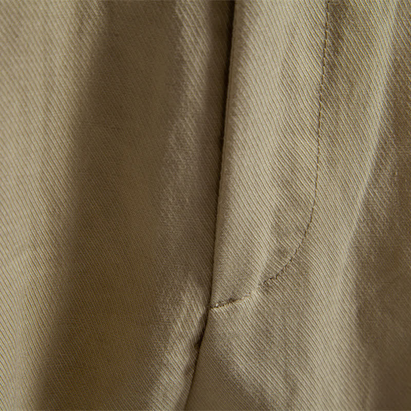 Pantaloncini Bermuda da uomo, modello classico estivo casual con cerniera e bottoni, con tasche, Buddha Stones. - image 4