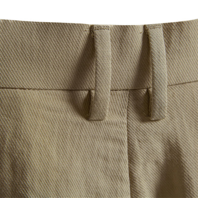 Pantaloncini Bermuda da uomo, modello classico estivo casual con cerniera e bottoni, con tasche, Buddha Stones. - image 10
