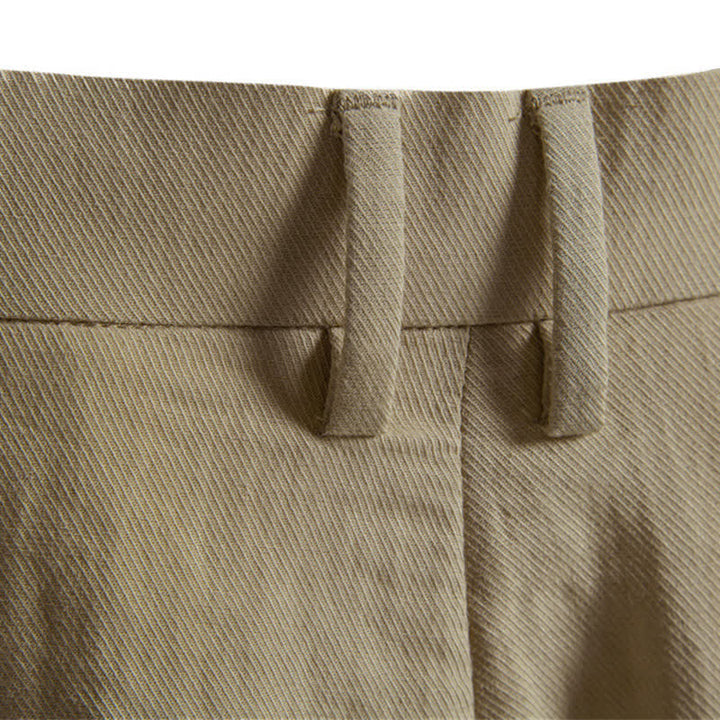 Pantaloncini Bermuda da uomo, modello classico estivo casual con cerniera e bottoni, con tasche, Buddha Stones. - image 10
