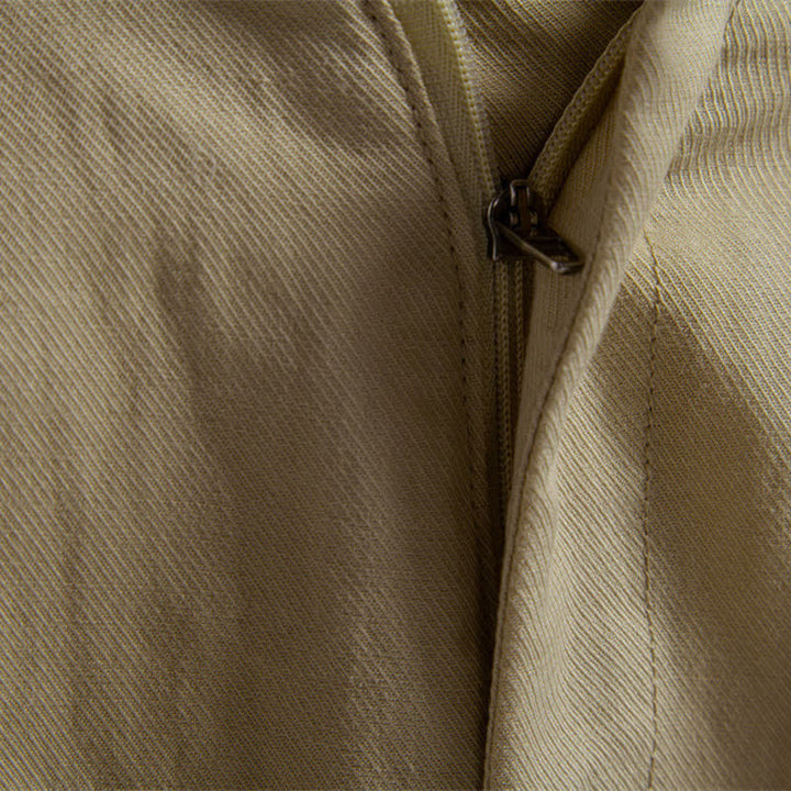 Pantaloncini Bermuda da uomo, modello classico estivo casual con cerniera e bottoni, con tasche, Buddha Stones. - image 5