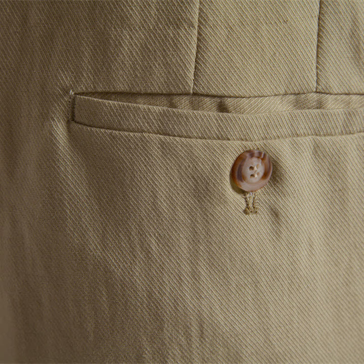 Pantaloncini Bermuda da uomo, modello classico estivo casual con cerniera e bottoni, con tasche, Buddha Stones. - image 9
