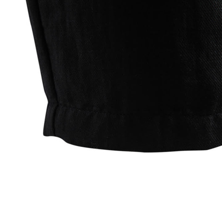 Pantaloncini Bermuda da uomo, modello classico estivo casual con cerniera e bottoni, con tasche, Buddha Stones. - image 20